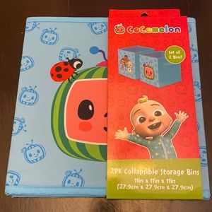 Cocomelon 2 pack storage bins
